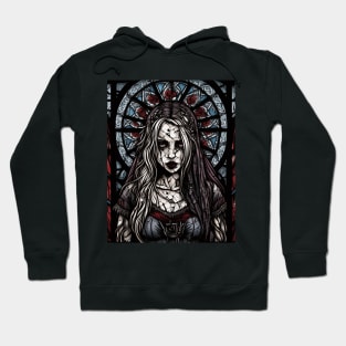 Stained Glass Zombie Girl Villager Hoodie